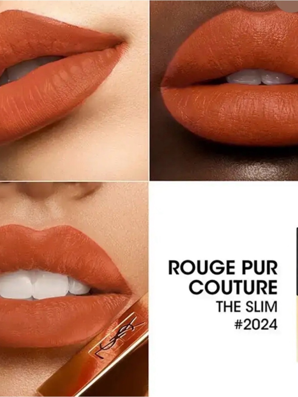 YSL Lipstick Slim Collector Limited Edition Shade 2024 Fiery Vermillon New - Picture 8 of 8